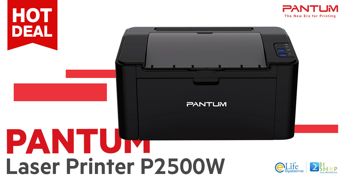 ช้อป [P2500W] Pantum Laser Printer P2500W ราคาถูก ซื้อออนไลน์ที่นี่ ส่งฟรี